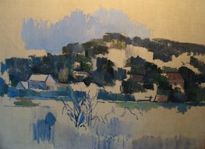 Houses on the Hill by Paul Cézanne